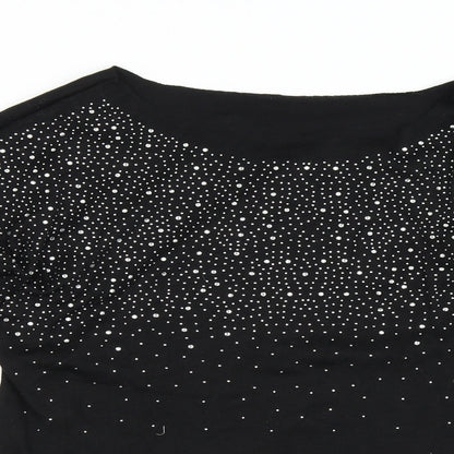 Womens UK Size XL Preworn Black Pullover Jumper