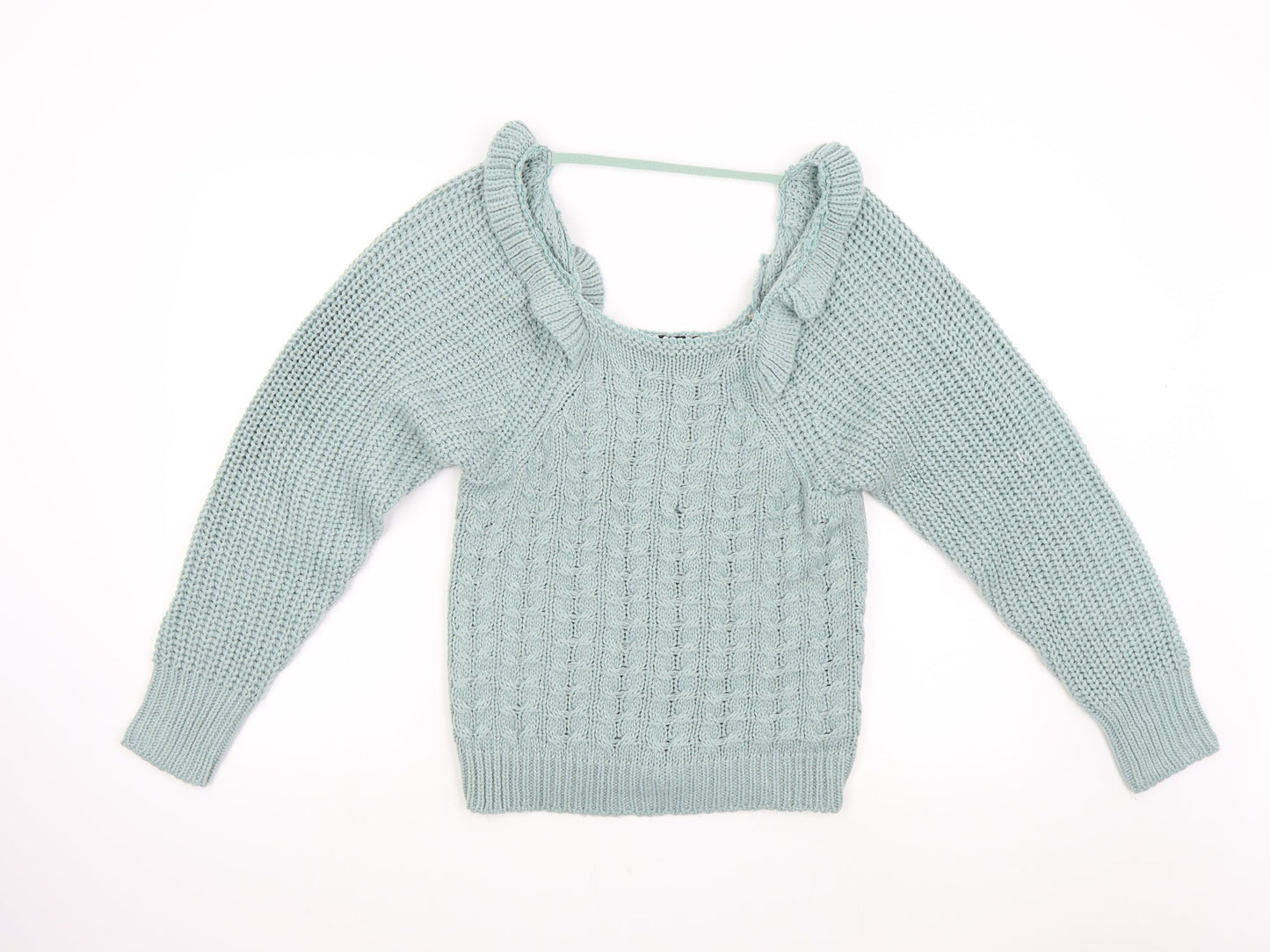 Boohoo Womens Grey  Knit Pullover Jumper Size S