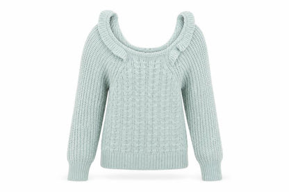 Womens UK Size S Boohoo Grey Pullover Jumper