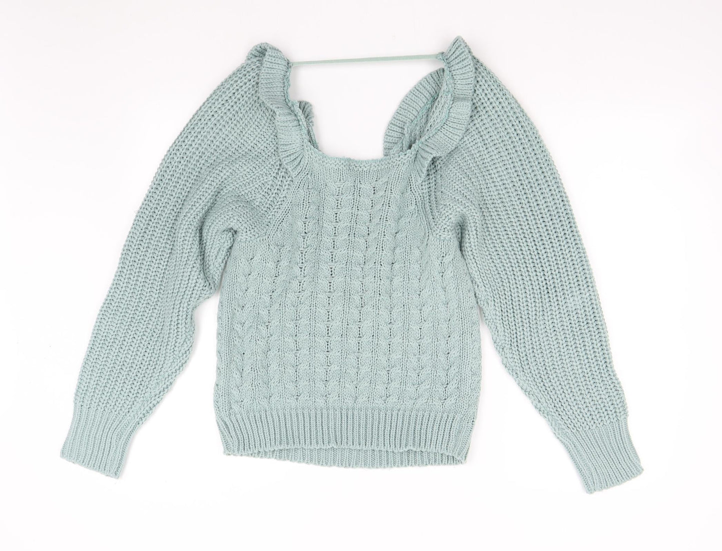 Boohoo Womens Grey  Knit Pullover Jumper Size S