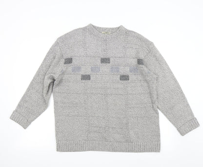 JJ Willis Mens Grey   Pullover Jumper Size M