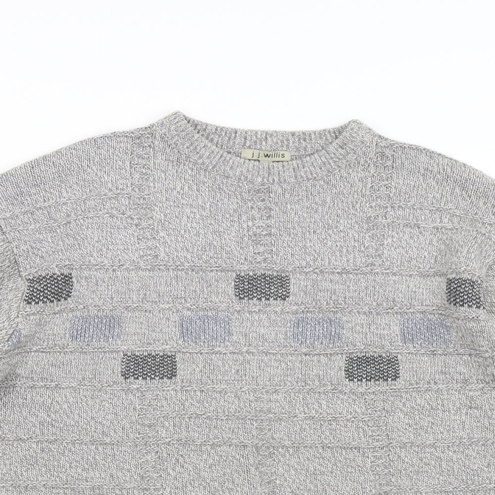 JJ Willis Mens Grey   Pullover Jumper Size M