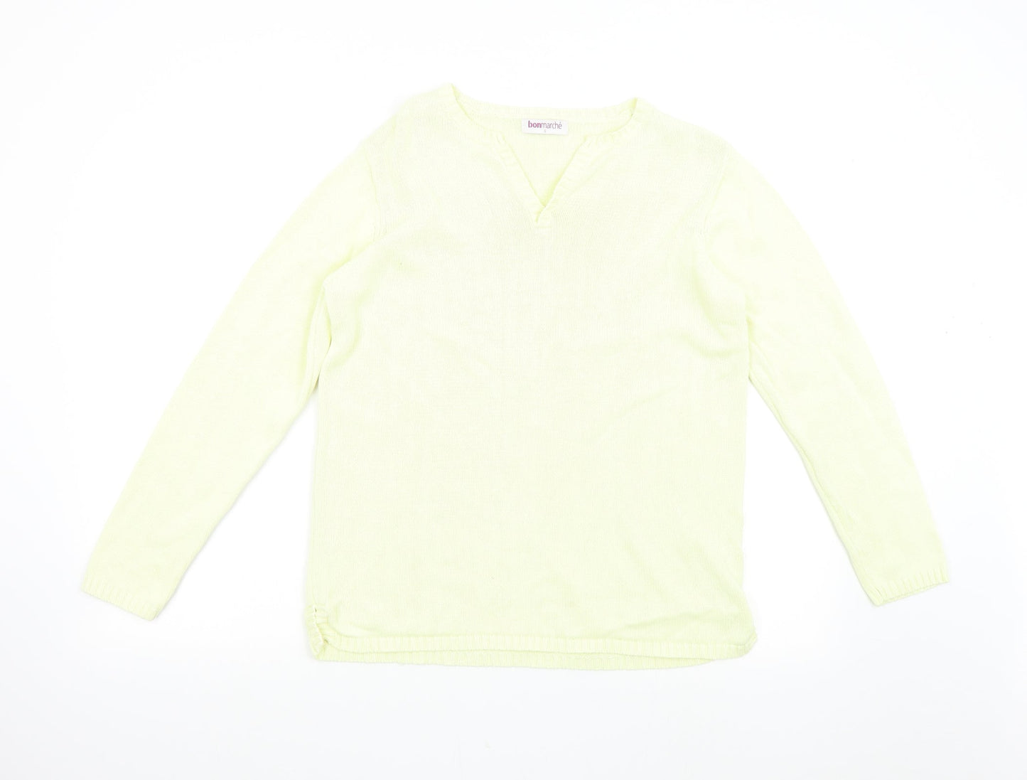 Womens UK Size S Bonmarché Yellow Pullover Jumper