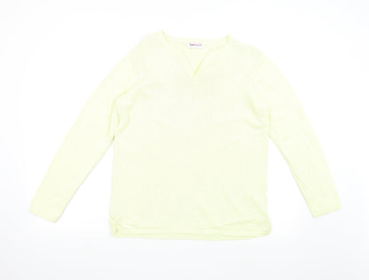 Womens UK Size S Bonmarché Yellow Pullover Jumper