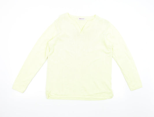 Womens UK Size S Bonmarché Yellow Pullover Jumper