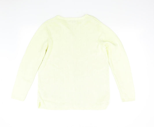 Womens UK Size S Bonmarché Yellow Pullover Jumper