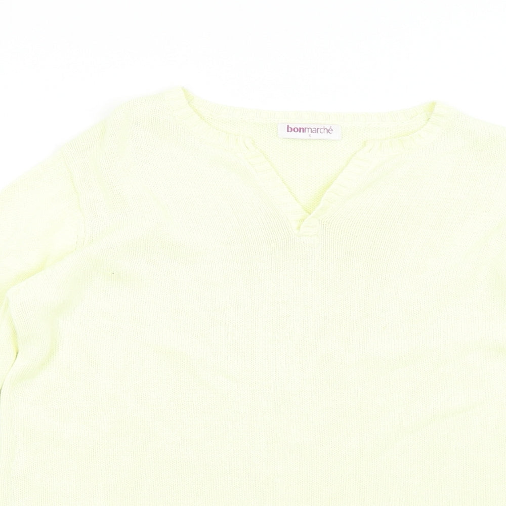 Womens UK Size S Bonmarché Yellow Pullover Jumper