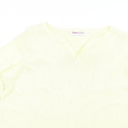 Womens UK Size S Bonmarché Yellow Pullover Jumper