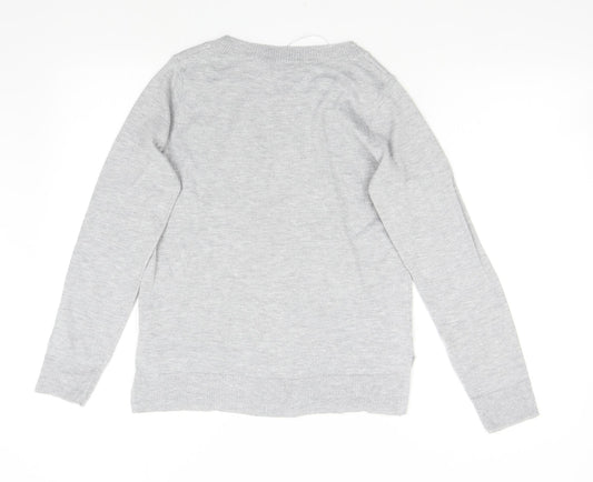 Womens UK Size 10 NEXT Grey Pullover Jumper