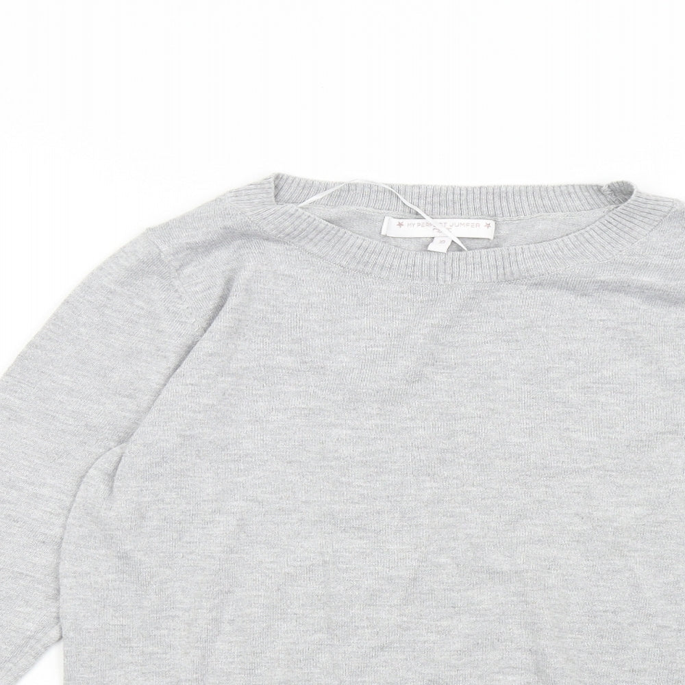 Womens UK Size 10 NEXT Grey Pullover Jumper