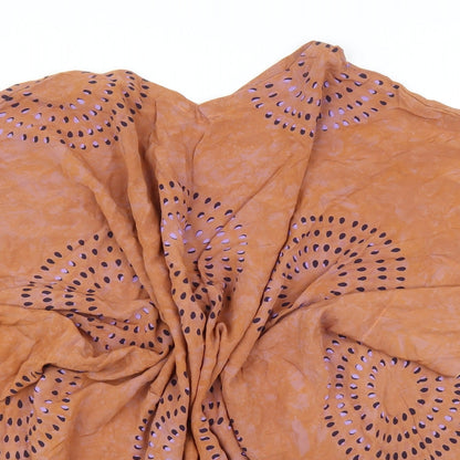 Womens UK Size One Size Preworn Brown Basic Blouse