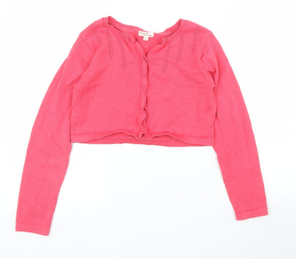 Du Pareil Girls Pink   Cardigan Jumper Size 10 Years