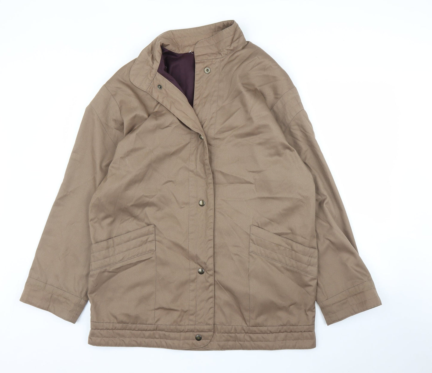 Mens UK Size L Preworn Brown Overcoat