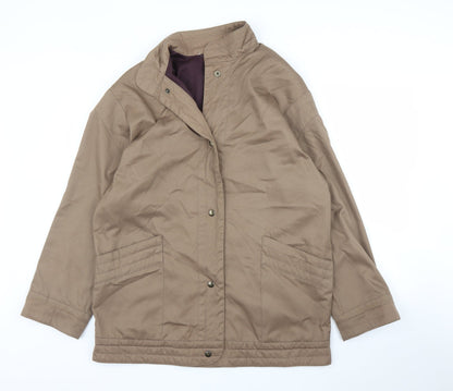 Mens UK Size L Preworn Brown Overcoat