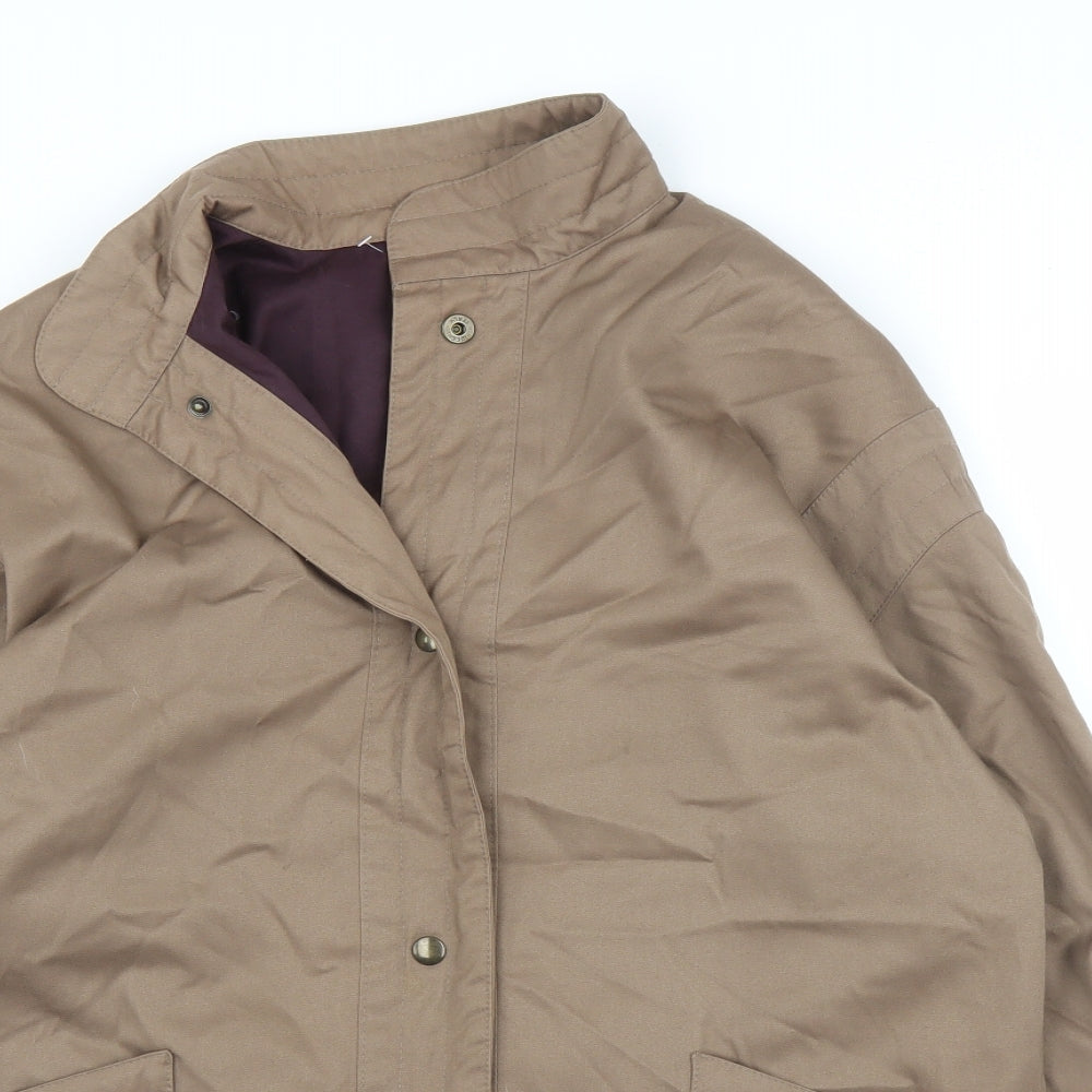 Mens UK Size L Preworn Brown Overcoat