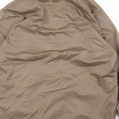 Mens UK Size L Preworn Brown Overcoat