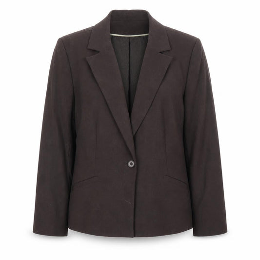 Front view of Klass women’s brown jacket suit jacket, size UK 16