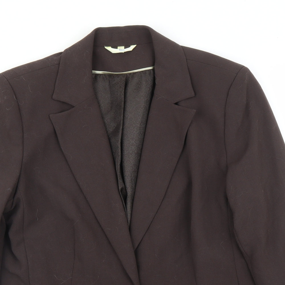 Klass Womens Brown   Jacket Suit Jacket Size 16