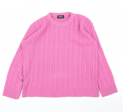 Womens UK Size XS Choice Pink Pullover Jumper