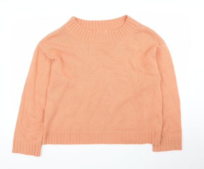 Womens UK Size L Preworn Pink Pullover Jumper