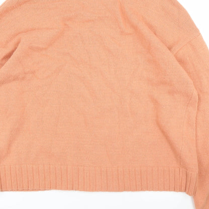 Womens UK Size L Preworn Pink Pullover Jumper