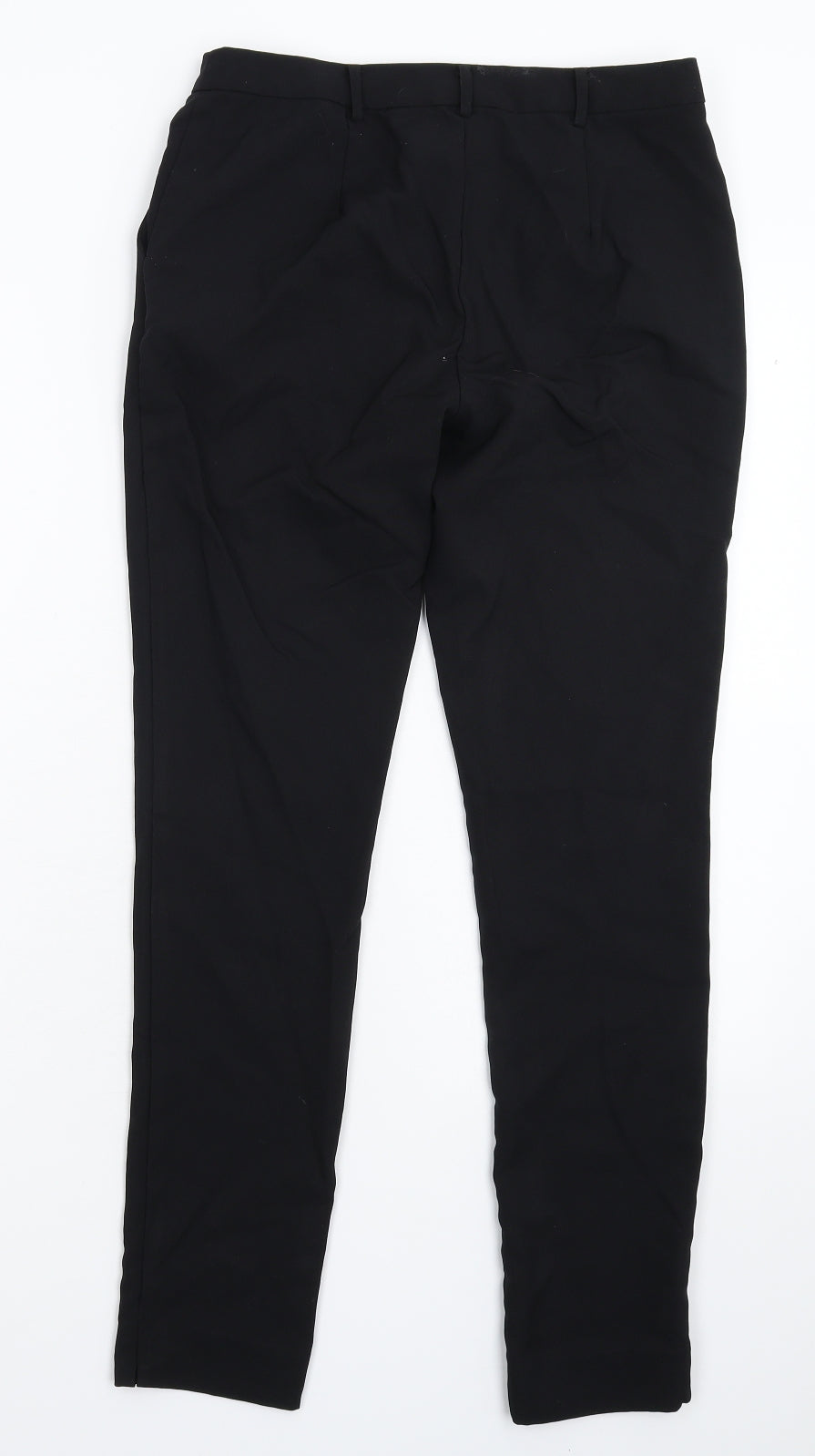 Womens UK Size 8 New Look Slim Fit Dress Pants Black Trousers