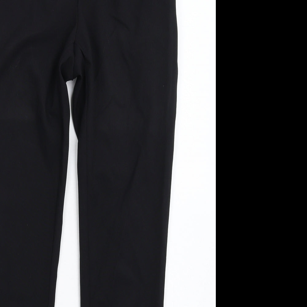 Womens UK Size 8 New Look Slim Fit Dress Pants Black Trousers