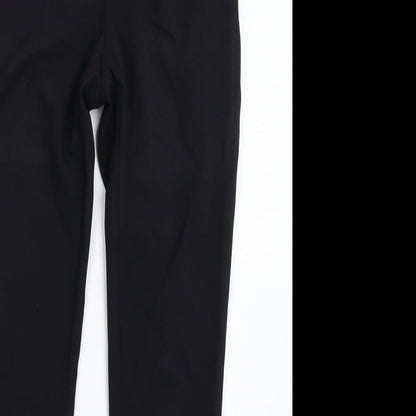 Womens UK Size 8 New Look Slim Fit Dress Pants Black Trousers