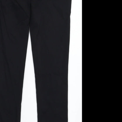 Womens UK Size 8 New Look Slim Fit Dress Pants Black Trousers