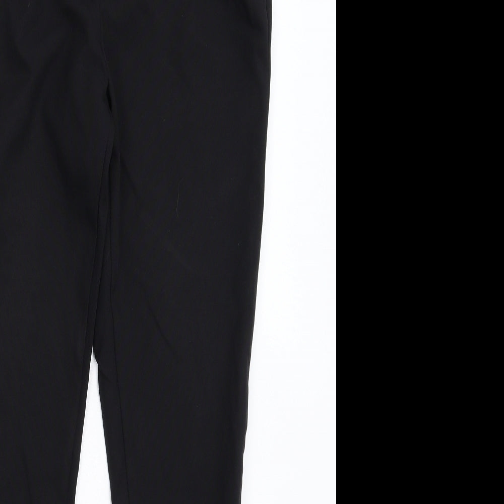 Womens UK Size 10 New Look Slim Fit Dress Pants Black Trousers