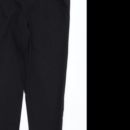 Womens UK Size 10 New Look Slim Fit Dress Pants Black Trousers