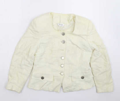 Mode Womens White   Jacket Blazer Size 12