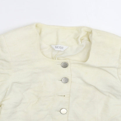 Mode Womens White   Jacket Blazer Size 12