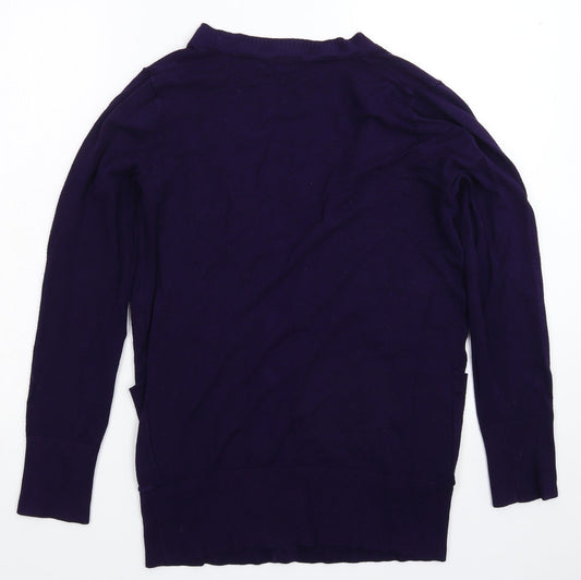 Womens UK Size 12 Topshop Purple Cardigan Jumper