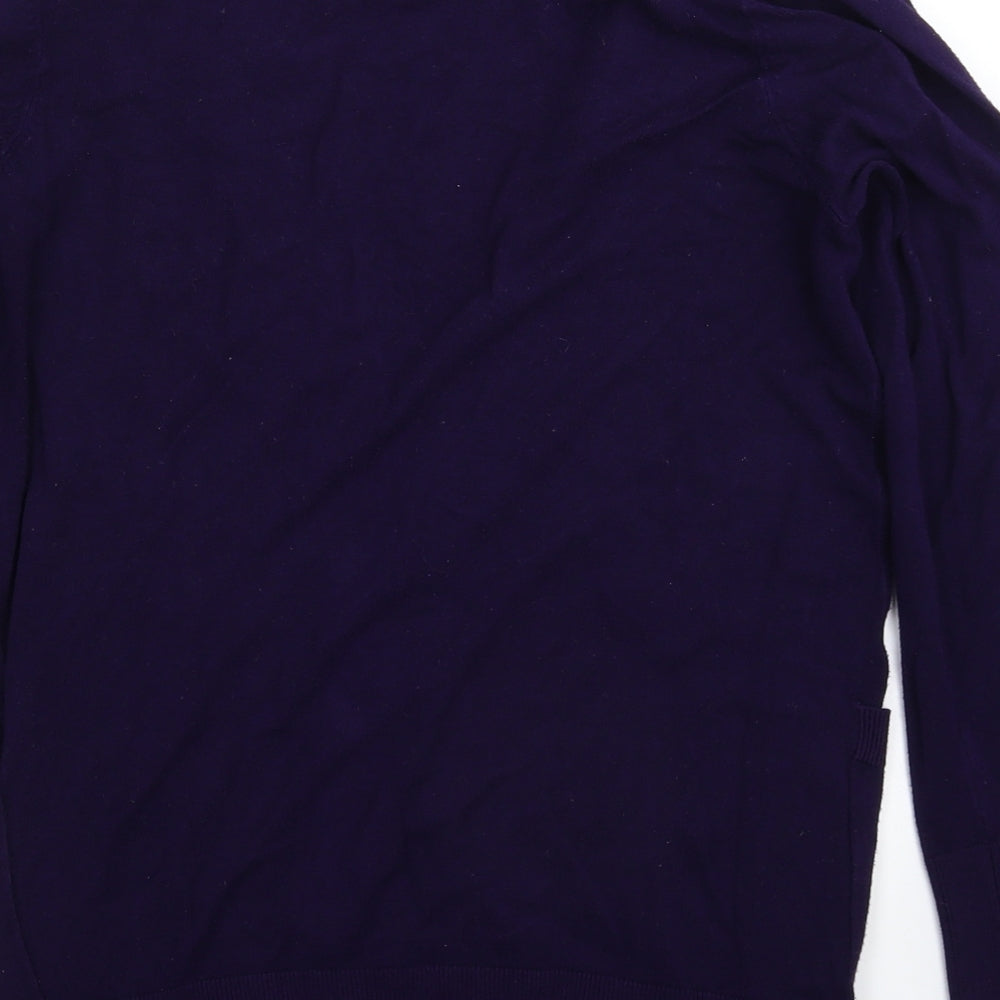 Womens UK Size 12 Topshop Purple Cardigan Jumper