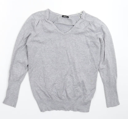 Womens UK Size M M&Co Grey Pullover Jumper