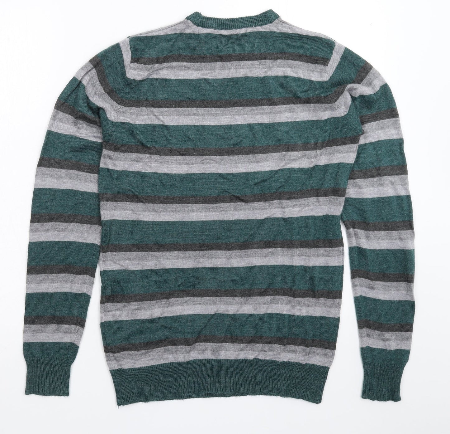 Cedar Wood State Mens Multicoloured Striped Knit Pullover Jumper Size XS