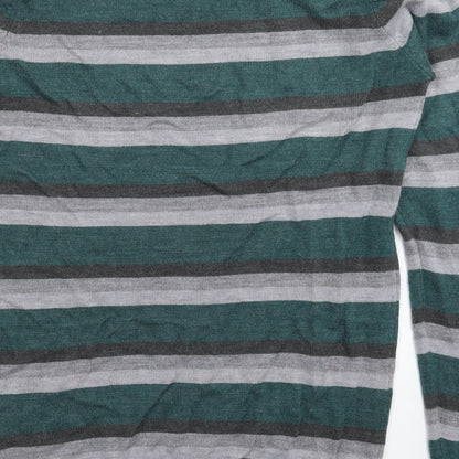 Cedar Wood State Mens Multicoloured Striped Knit Pullover Jumper Size XS