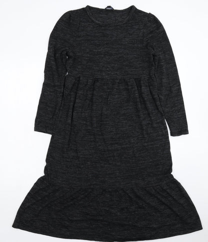 Brave Soul Womens Grey  Knit Jumper Dress  Size XS