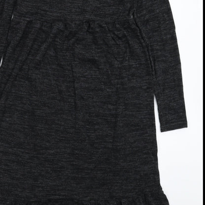 Brave Soul Womens Grey  Knit Jumper Dress  Size XS