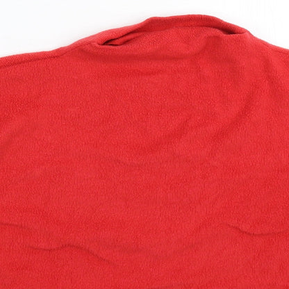 Womens UK Size S New Look Red Pullover Jumper