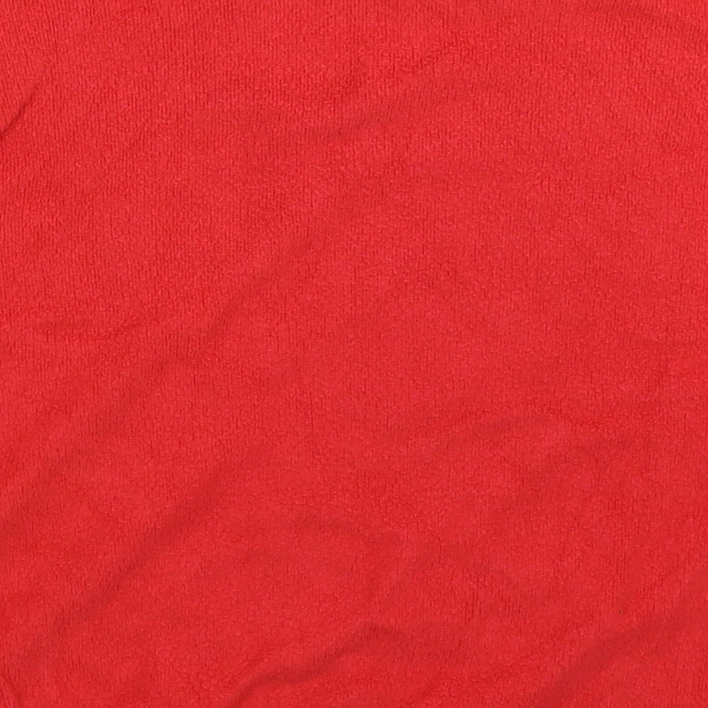 Womens UK Size S New Look Red Pullover Jumper