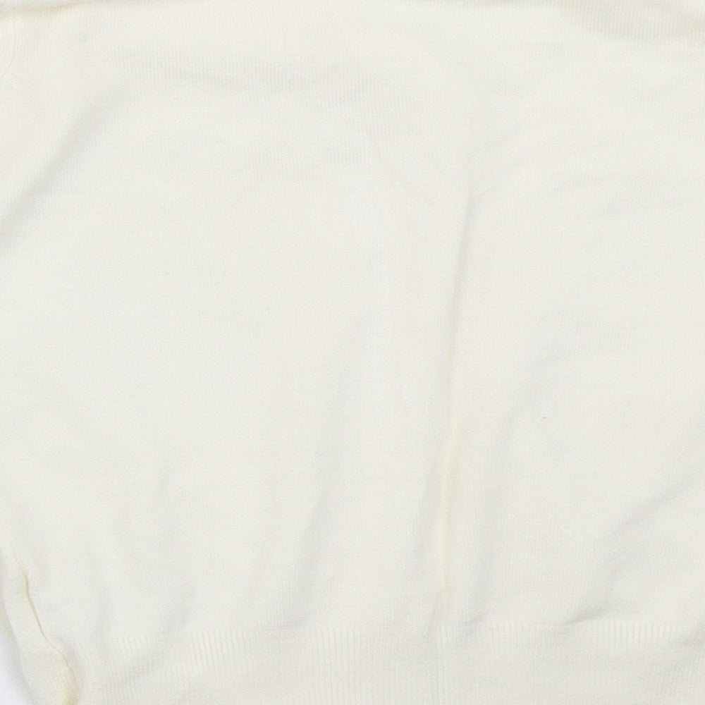 Womens UK Size 12 Preworn Ivory Cardigan Jumper
