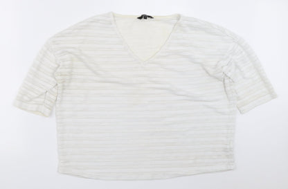 Womens UK Size 14 NEXT Ivory Basic T-Shirt