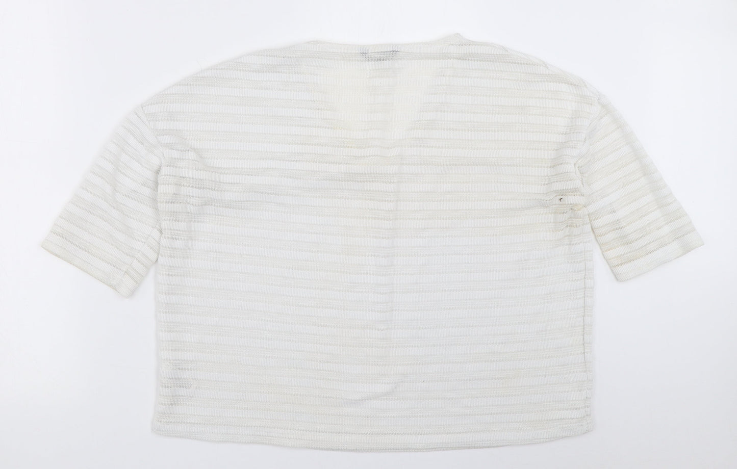 Womens UK Size 14 NEXT Ivory Basic T-Shirt