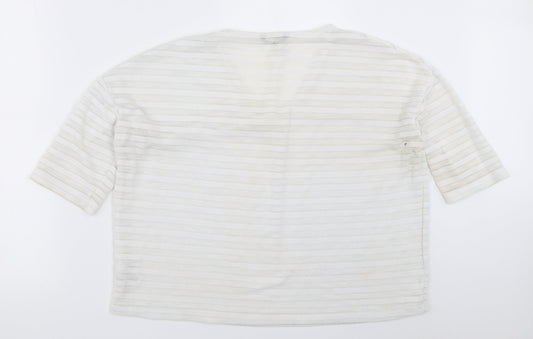 Womens UK Size 14 NEXT Ivory Basic T-Shirt