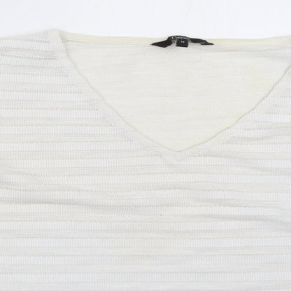 Womens UK Size 14 NEXT Ivory Basic T-Shirt