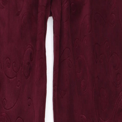 Glamourize Womens Purple   Capri Leggings Size M L29 in