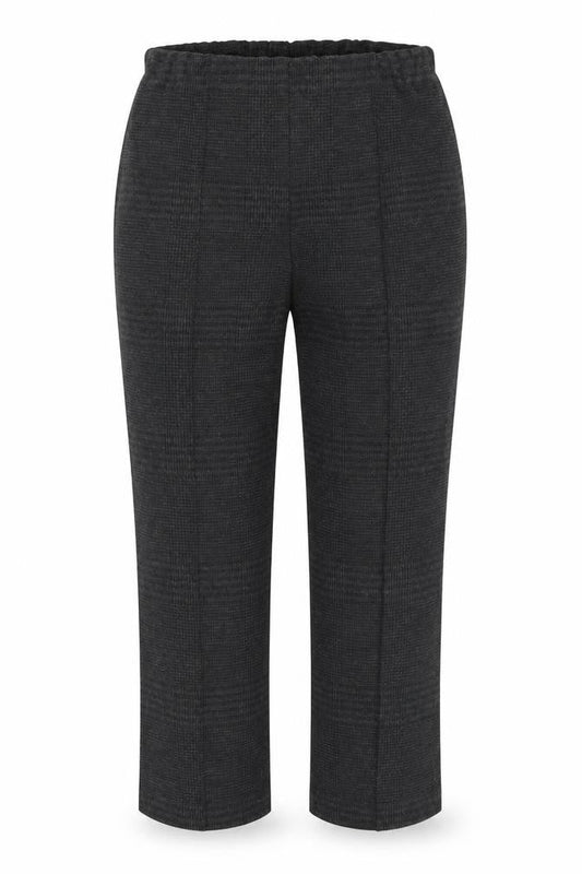 Womens UK Size 12 Classic Regular Fit Capri Grey Trousers