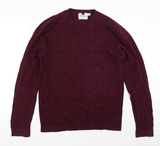 Topman Mens Purple   Pullover Jumper Size L